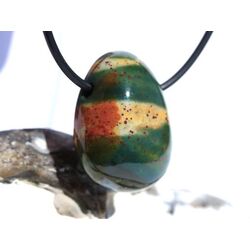 Heliotrop Schmuckstein gebohrt - AA-Sonderqualit�t - ca. 2,9 cm x 2,1 cm x 1,4 cm