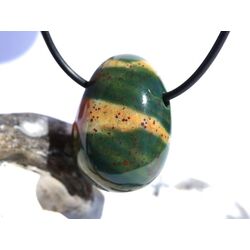 Heliotrop Schmuckstein gebohrt - AA-Sonderqualit�t - ca. 2,9 cm x 2,1 cm x 1,4 cm