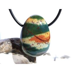 Heliotrop Schmuckstein gebohrt - AA-Sonderqualit�t - ca. 2,9 cm x 2,1 cm x 1,4 cm