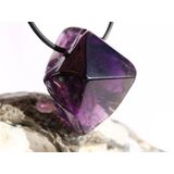 Amethyst dunkel Morion Kristallspitze / Rohstein...