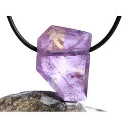 Ametrin Schmuckstein facettiert gebohrt - Sonderqualit�t - ca. 2,9 cm x 2,1 cm x 1 cm