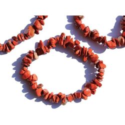 Jaspis rot Splitterarmband - Sonderqualit�t - ca. 5 - 10 mm - ca. 17 cm
