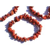 Jaspis rot Splitterarmband - Sonderqualität - ca. 5 - 10 mm - ca. 17 cm
