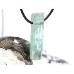Aquamarin aquablau natur (Beryll) XL Kristallstab / Schmuckstein gebohrt - AA-Sonderqualitt - Raritt - Handarbeit - ca. 3,9 cm x 1,1 cm x 1 cm