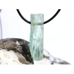 Aquamarin aquablau natur (Beryll) XL Kristallstab / Schmuckstein gebohrt - AA-Sonderqualitt - Raritt - Handarbeit - ca. 3,9 cm x 1,1 cm x 1 cm