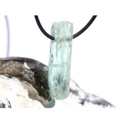 Aquamarin aquablau natur (Beryll) XL Kristallstab / Schmuckstein gebohrt - AA-Sonderqualitt - Raritt - Handarbeit - ca. 3,9 cm x 1,1 cm x 1 cm