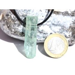 Aquamarin aquablau natur (Beryll) XL Kristallstab / Schmuckstein gebohrt - AA-Sonderqualitt - Raritt - Handarbeit - ca. 3,9 cm x 1,1 cm x 1 cm