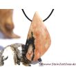 Rosenlaui-Marmor XXXL Schmuckstein / Scheibenstein gebohrt - AA-Sonderqualität - Handarbeit - Rarität - ca. 6 cm x 3,1 cm x 1 cm (Fairer Handel)