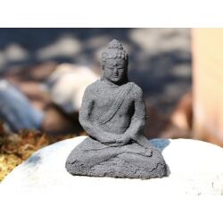 Buddha schwarz Figur / Aufsteller - ca. 7 cm x 6 cm x 3,8 cm