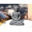 Buddha schwarz Figur / Aufsteller - ca. 7 cm x 6 cm x 3,8 cm
