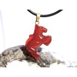 Karneol Pferd (gebr.) Anhnger se - ca. 3,3 cm x 1,8 cm...