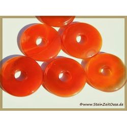 Karneol Donut Edelstein 30 mm (6 - 7 mm stark) (gebr.)