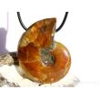 Ammonit XXXL Schmuckstein gebohrt (ganz - irisierend) - Sonderqualität - ca. 5 cm x 3,9 cm x 1,4 cm