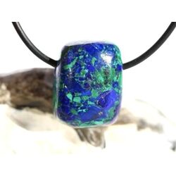 Azurit-Malachit (rek.) Schmuckstein gebohrt - ca. 2,2 cm x 1,7 cm x 1,4 cm