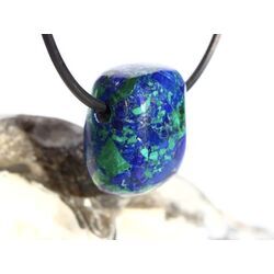 Azurit-Malachit (rek.) Schmuckstein gebohrt - ca. 2,2 cm x 1,7 cm x 1,4 cm