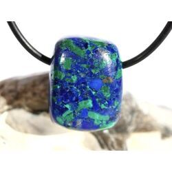 Azurit-Malachit (rek.) Schmuckstein gebohrt - ca. 2,2 cm x 1,7 cm x 1,4 cm