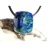 Azurit-Malachit (rek.) Schmuckstein gebohrt - ca. 2,1 cm x 1,6 cm x 1,6 cm