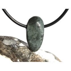 Azurit-Malachit natur Schmuckstein / Scheibenstein gebohrt - Handarbeit - Rarit�t - Sonderqualit�t - ca. 2,1 cm x 1,1 cm x 0,6 cm