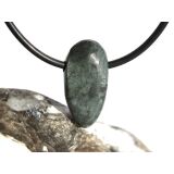 Azurit-Malachit natur Schmuckstein / Scheibenstein gebohrt - Handarbeit - Rarität - Sonderqualität - ca. 2,1 cm x 1,1 cm x 0,6 cm