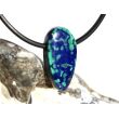Azurit-Malachit natur Schmuckstein / Scheibenstein gebohrt - Handarbeit - Rarität - Sonderqualität - ca. 2,1 cm x 1,1 cm x 0,6 cm