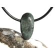 Azurit-Malachit natur Schmuckstein / Scheibenstein gebohrt - Handarbeit - Rarität - Sonderqualität - ca. 2,1 cm x 1,1 cm x 0,6 cm