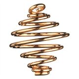 Metall-Spirale klein ca. 1,8 cm Durchm., goldfarben