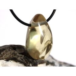 Orthoklas Trommelstein / Schmuckstein gebohrt (Goldorthoklas) - AA-Sonderqualitt - ca. 3,2 cm x 2 cm x 1,5 cm