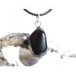 Schungit Trommelstein Anhänger Öse - Sonderqualität - ca. 3,4 cm x 1,6 cm x 1,6 cm