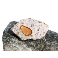 Feueropal Rohstein - Rarität - Sonderqualität - ca. 2,5 cm x 2,5 cm x 1,1 cm