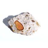 Feueropal Rohstein - Rarität - Sonderqualität - ca. 2,5 cm x 2,5 cm x 1,1 cm