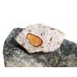 Feueropal Rohstein - Rarität - Sonderqualität - ca. 2,5 cm x 2,5 cm x 1,1 cm