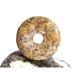 Leopardenfell-Rhyolith (Leopardenstein / Leopardenjapsis) Donut 35 mm (5 mm stark)