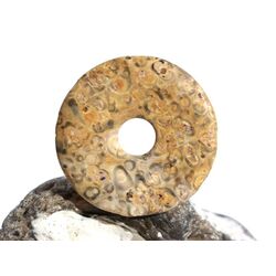 Leopardenfell-Rhyolith (Leopardenstein / Leopardenjapsis) Donut 35 mm (5 mm stark)