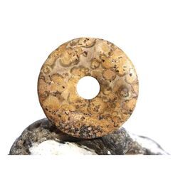 Leopardenfell-Rhyolith (Leopardenstein / Leopardenjapsis) Donut 35 mm (4,7 mm stark)