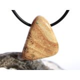 Landschaftsjaspis Trommelstein / Schmuckstein gebohrt - Sonderqualität - ca. 3,1 cm x 2,5 cm x 1,1 cm