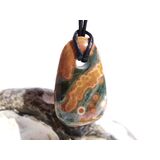 Ozeanachat Schmuckstein Cabochon gebohrt (Ozeanchalcedon...