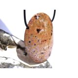 Ozeanachat XXXL Schmuckstein Cabochon gebohrt (Ozeanchalcedon / Ozeanjaspis) - Sonderqualität - ca. 5,2 cm x 3,8 cm x 1,8 cm