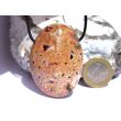 Ozeanachat XXXL Schmuckstein Cabochon gebohrt (Ozeanchalcedon / Ozeanjaspis) - Sonderqualität - ca. 5,2 cm x 3,8 cm x 1,8 cm