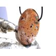 Ozeanachat XXXL Schmuckstein Cabochon gebohrt (Ozeanchalcedon / Ozeanjaspis) - Sonderqualität - ca. 5,2 cm x 3,8 cm x 1,8 cm
