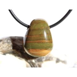 Ozeanachat Trommelstein gebohrt (Ozeanchalcedon / Ozeanjaspis) - schöne Qualität - ca. 2,1 cm x 1,7 cm x 1,4 cm