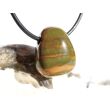 Ozeanachat Trommelstein gebohrt (Ozeanchalcedon / Ozeanjaspis) - schöne Qualität - ca. 2,1 cm x 1,7 cm x 1,4 cm