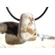 Ozeanachat Schmuckstein / Trommelstein gebohrt (Ozeanchalcedon / Ozeanjaspis) - schöne Qualität - ca. 2,6 cm x 1,8 cm x 1,6 cm