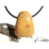 Ozeanachat Trommelstein gebohrt (Ozeanchalcedon /...
