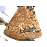 Ozeanachat XXL Schmuckstein Cabochon / Scheibenstein gebohrt (Ozeanchalcedon / Ozeanjaspis) - Sonderqualität - ca. 4,6 cm x 3,9 cm x 0,9 cm