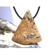 Ozeanachat XXL Schmuckstein Cabochon / Scheibenstein gebohrt (Ozeanchalcedon / Ozeanjaspis) - Sonderqualität - ca. 4,6 cm x 3,9 cm x 0,9 cm