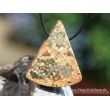Ozeanachat XXL Schmuckstein Cabochon / Scheibenstein gebohrt (Ozeanchalcedon / Ozeanjaspis) - Sonderqualität - ca. 4,6 cm x 3,9 cm x 0,9 cm