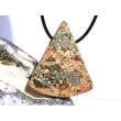 Ozeanachat XXL Schmuckstein Cabochon / Scheibenstein gebohrt (Ozeanchalcedon / Ozeanjaspis) - Sonderqualität - ca. 4,6 cm x 3,9 cm x 0,9 cm