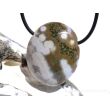 Ozeanachat Schmuckstein Cabochon gebohrt (Ozeanchalcedon / Ozeanjaspis) - Sonderqualität - ca. 3,4 cm x 2,8 cm x 1,2 cm