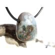 Ozeanachat Trommelstein gebohrt (Ozeanchalcedon / Ozeanjaspis) - ca. 2,4 cm x 1,8 cm x 1,4 cm