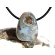 Ozeanachat Trommelstein gebohrt (Ozeanchalcedon / Ozeanjaspis) - ca. 2,4 cm x 1,8 cm x 1,4 cm